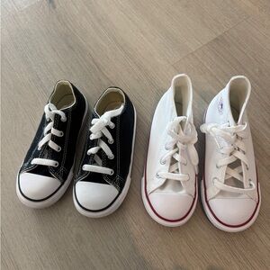 Classic Kids Black and White Sneakers